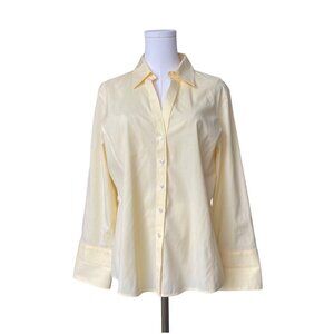 Talbots Sz16‎ Yellow Wrinkle-Resistant Button Down